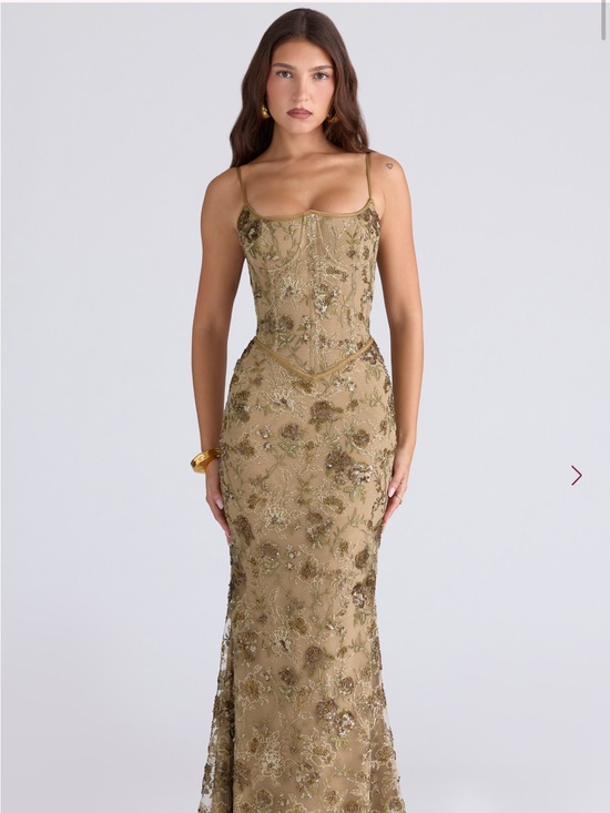 House of CB Dresses & Skirts - NAIMA
Olive Bronze Hand Beaded Embellished Corset Maxi Dress - Limited Edition